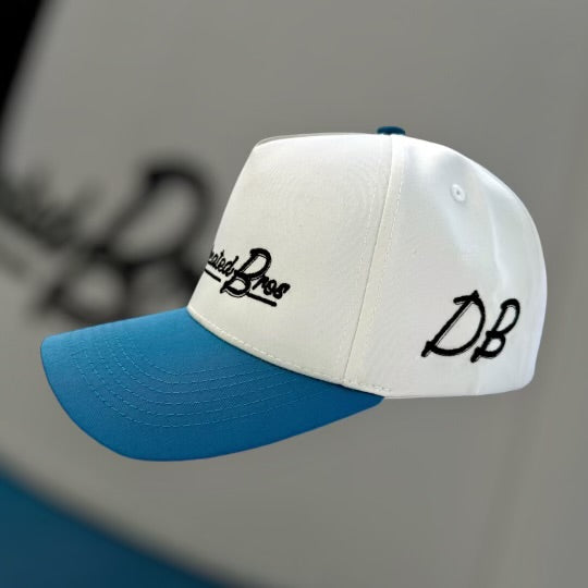 Dedicated Bros Cream/Light Blue Premium SnapBack Hat