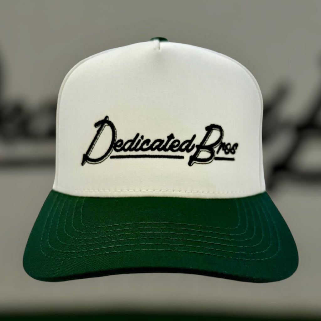 Dedicated Bros Cream/Green Premium SnapBack Hat