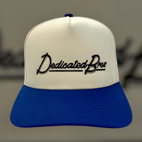 Dedicated Bros Cream/Blue Premium SnapBack Hat