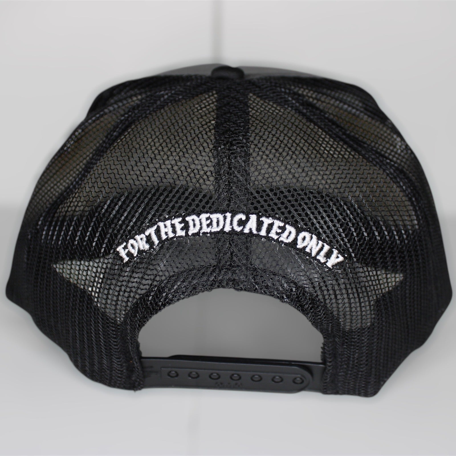 DB Old English (Black/Gray) Premium SnapBack Trucker Hat