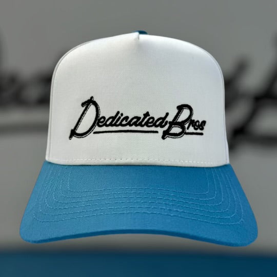 Dedicated Bros Cream/Light Blue Premium SnapBack Hat