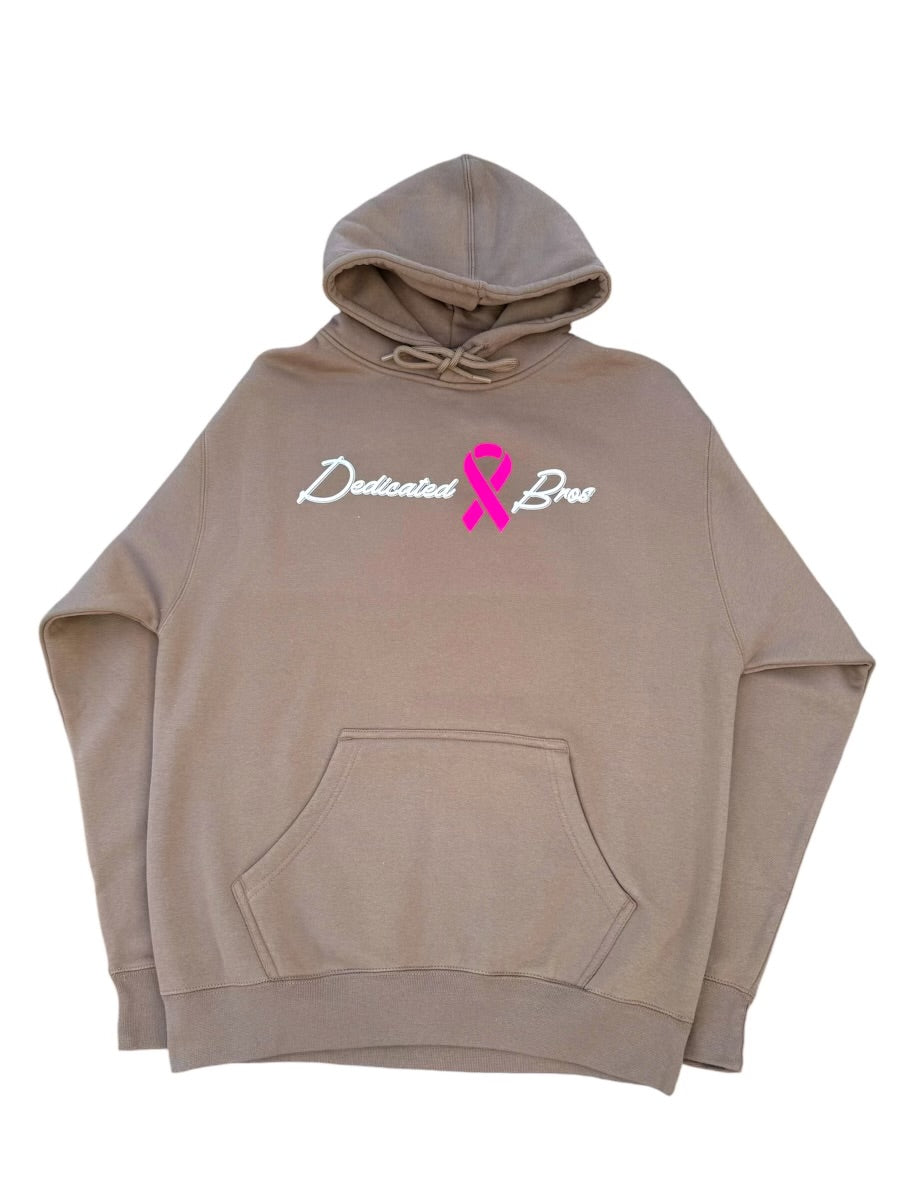 Dedicated Bros Desert Taupe Hoodie X Breast Cancer Awareness LIMITED EDITION!